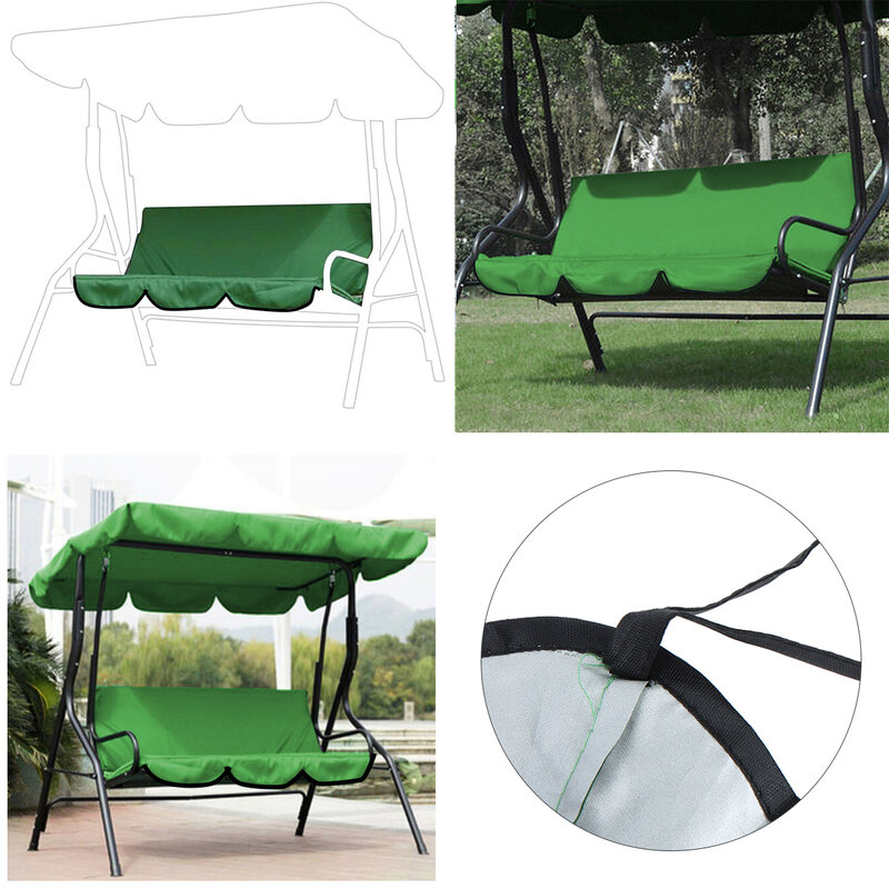 150x150x10cm Seat Cover For Garden Swing Hammock 3-Seat Waterproof Protection Cover Seat Cover Accessories For 3-Seat