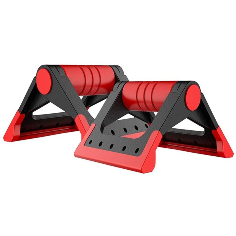2 pces push-up barra-punho push-up dobrável com almofada de espuma e antiderrapante resistente treinamento push-up frame alça para o chão