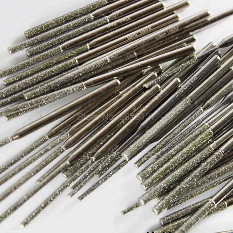 Lengthened Polishing Needle Drill Diamond Grinding Shank Rotary Tip Coarse Emery Burr Grit Bits Abrasive Peeling Trimming Tool