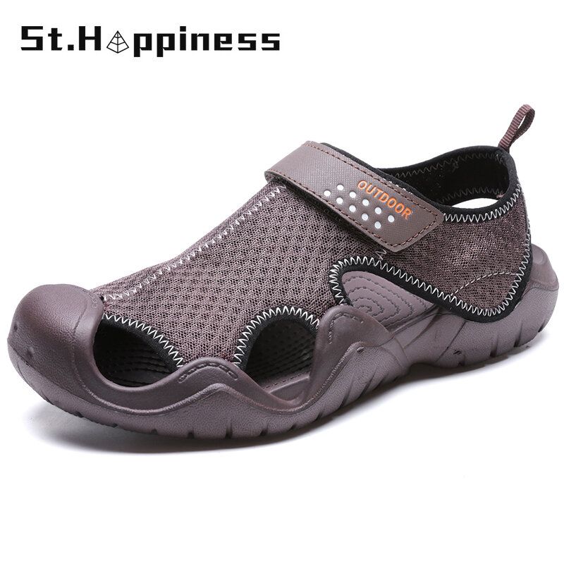 2021 New Summer Men's Mesh Sandals Outdoor Casual Beach Sandals Fashion Light Breathable Sandals Hot Big Size 48 Free Shipping