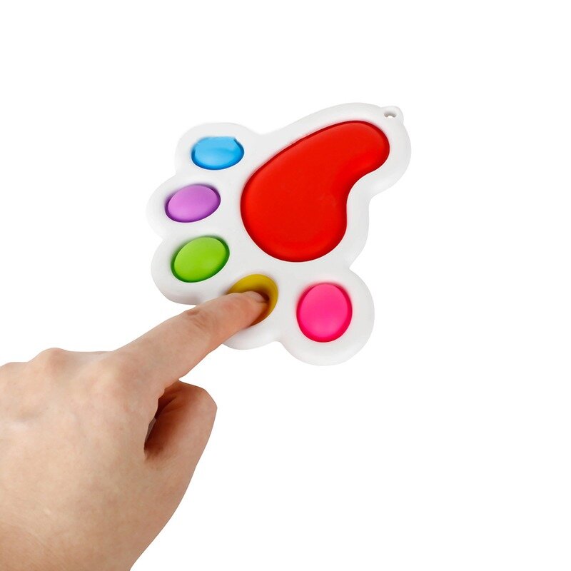 Fidget Simple fossetta giocattolo cervello giocattoli sollievo dallo Stress mano sensoriale Fidget Toy per bambini adulti autismo educativo precoce necessità speciali