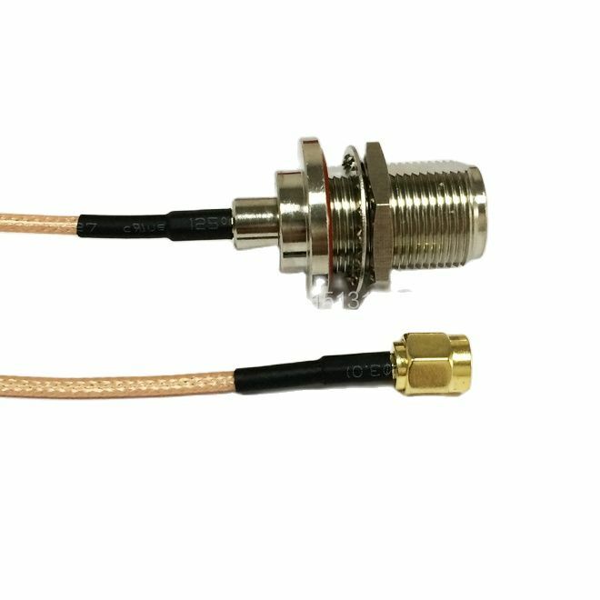 Cable Coaxial de módem RP-SMA, conector macho a hembra N, RG316, adaptador RF Pigtail de 15CM y 6 pulgadas