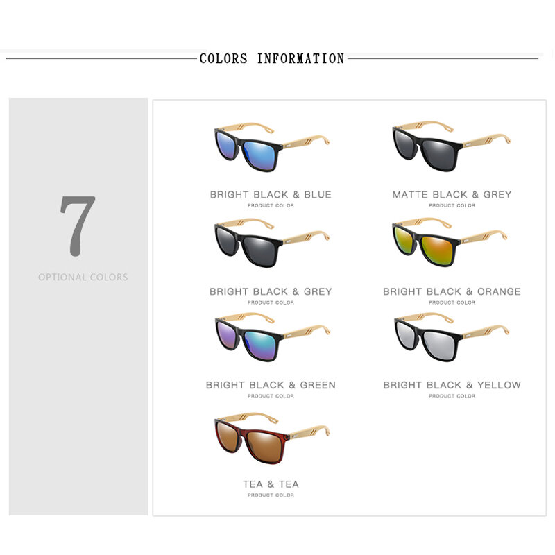 Gafas de sol de madera Retro Para hombre y mujer, lentes de sol de bambú con diseño de marca, deportivas, espejo, 2020