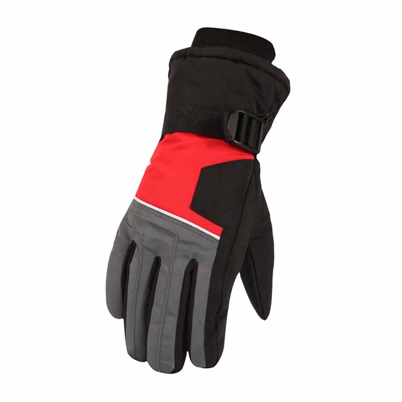 Gants de ski thermiques résistants à l'eau pour hommes, doigts complets, épais, accessoires pour vêtements de sport d'extérieur, moto, cyclisme, hiver