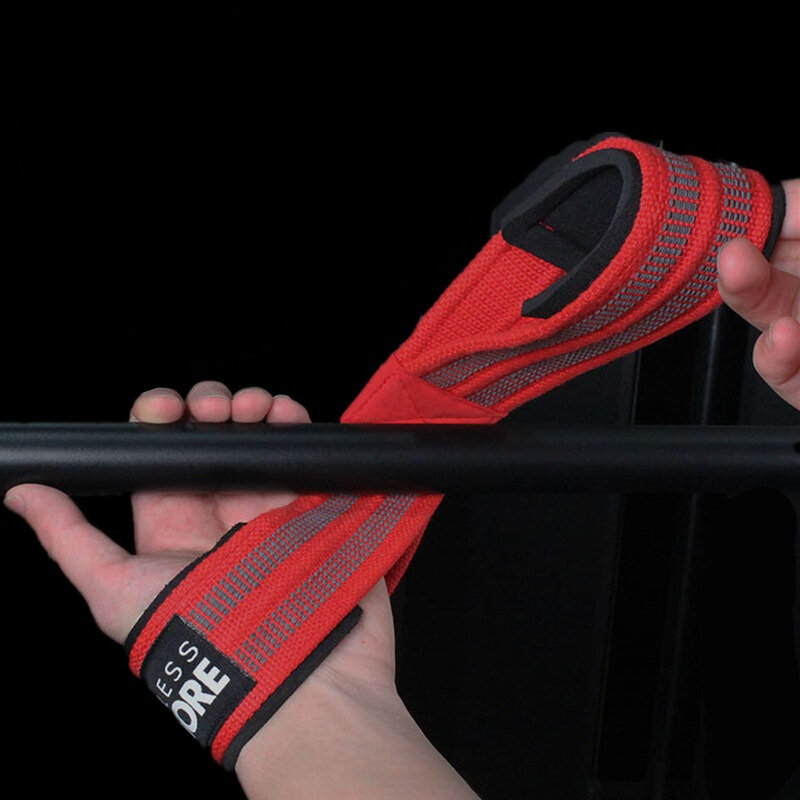 Figuur 8 Gewichtheffen Bandjes Voor Home Gym Powerlifting Fitness Pull-Up Deadlift Horizontale Bar Aangrijpend Kracht Polssteun