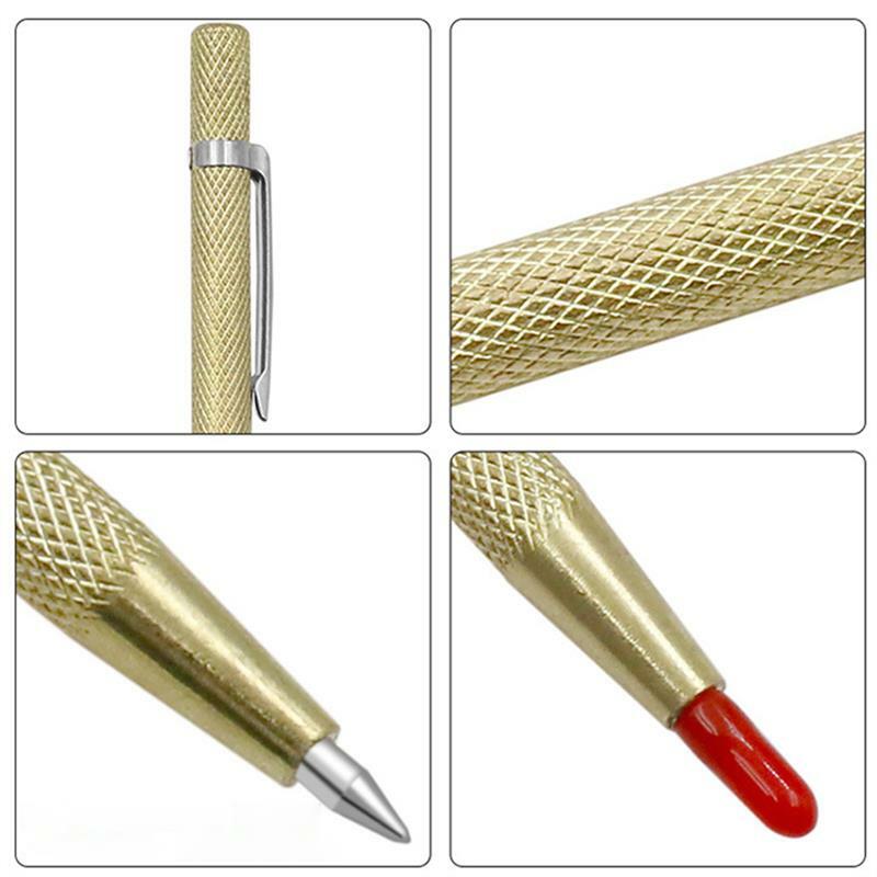 Taglierina per vetro diamantata penna per incisione pennarello in metallo duro Scriber tagliatrice per piastrelle rigide utensile da taglio per coltelli