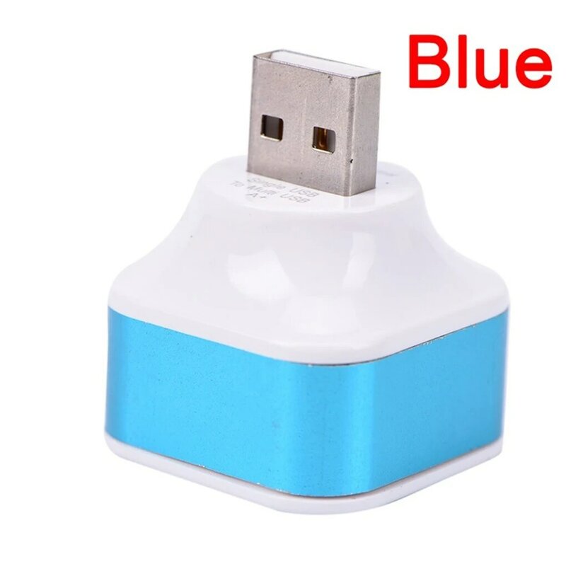 1 USB Charger Male To 3 USB Female Ports Plastic Splitter Hub Cell Phone Charging Cable Adaptor Charger For iPhone Xiaomi Phone