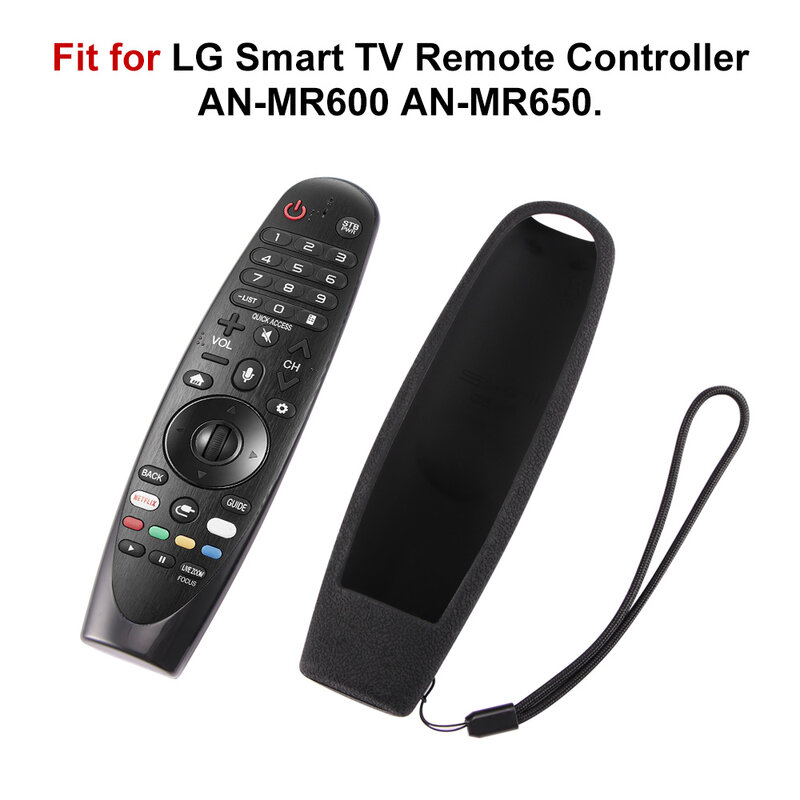 Fundas de Control remoto duraderas para LG Smart TV, AN-MR600 remoto Magic Smart OLED, cubiertas protectoras de silicona, fundas a prueba de golpes