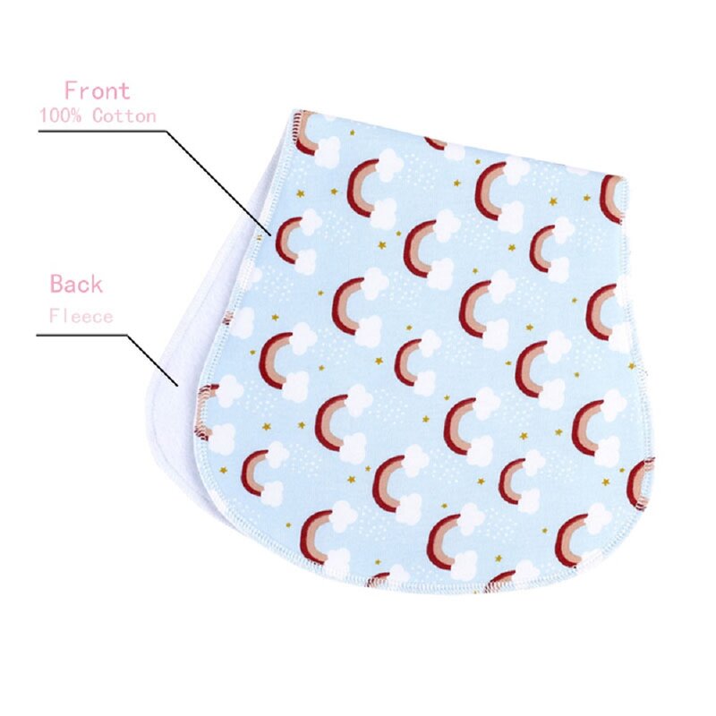 Bavoirs 100% coton à deux couches pour bébé garçon et fille, serviette de salive douce et absorbante, accessoires pour nouveau-nés