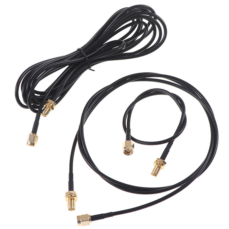 SMA kabel męski na żeński RG174 Adapter złącza RF WIFI kabel antenowy 0.3/0.5/1/2/3/5M