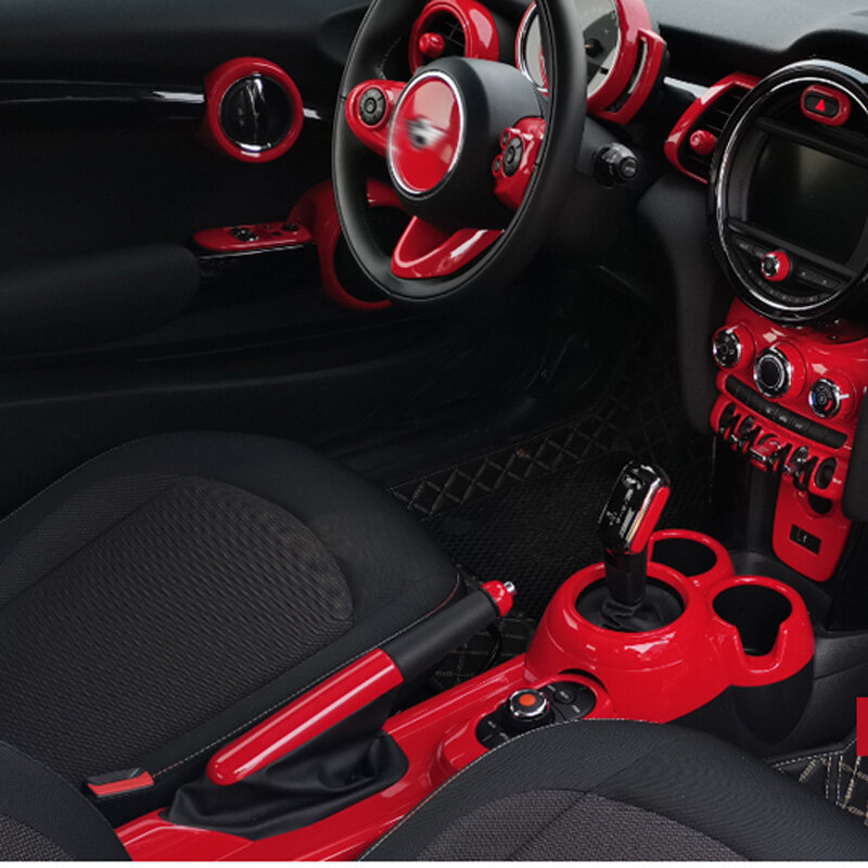 Car Dashboard Decorative Shell Steering Wheel Stickers For MINI ONE COOPER F55 F56 F57 Accesorios Interior Styling Modification