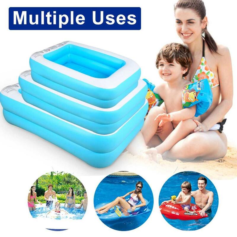 Piscine gonflable pour enfants de haute qualité pour enfants pataugeoire à usage domestique grande taille piscine carrée gonflable pour bébé