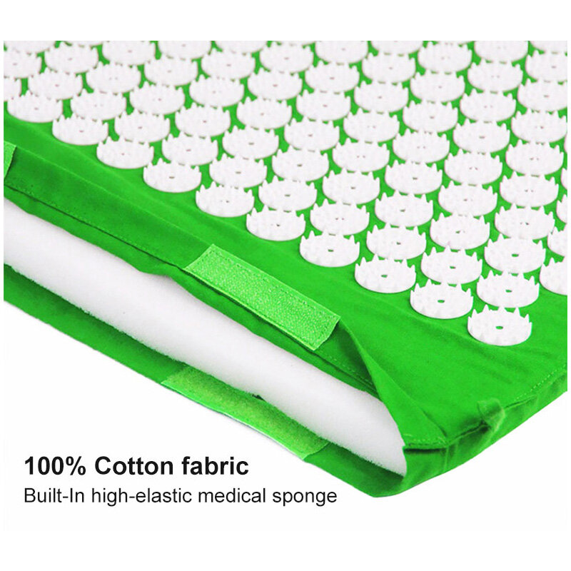 Non-Slip Acupressure Mat Kuznetsov's Applicator Spike Massage Mat and Pillow Relieve Back Relax Muscles Acupuncture Cushions