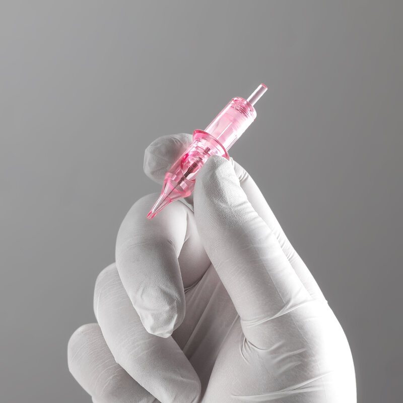 Stigma Tattoo Needles Makeup Cartridge for Tattoos Pen Gun Machines Disposable 0.30MM Pink Sterilized Safe Single Needles