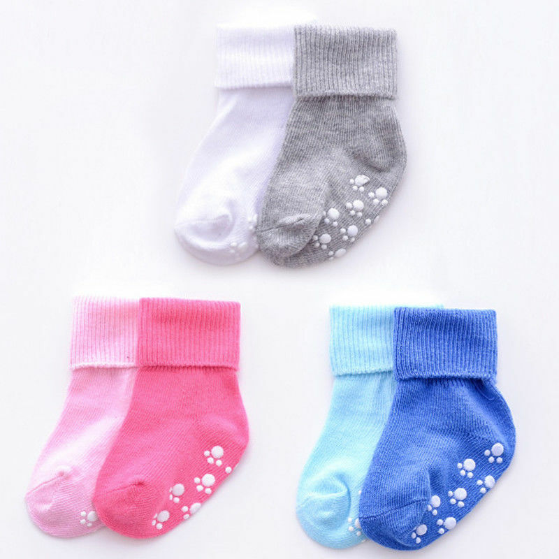 0-6Y Spring Autumn New Solid Color Infant Baby Toddler Boy Soft Comfortable Breathable Warm Socks Cotton Boy Girl New Born Kids