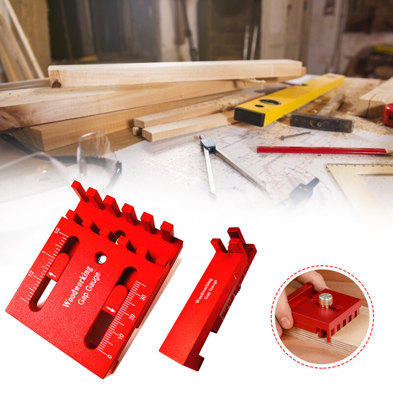 Ferramenta para medição de lacunas em madeira, régua de profundidade para marcação de madeira/serra esquadria reguladora ferramentas domésticas