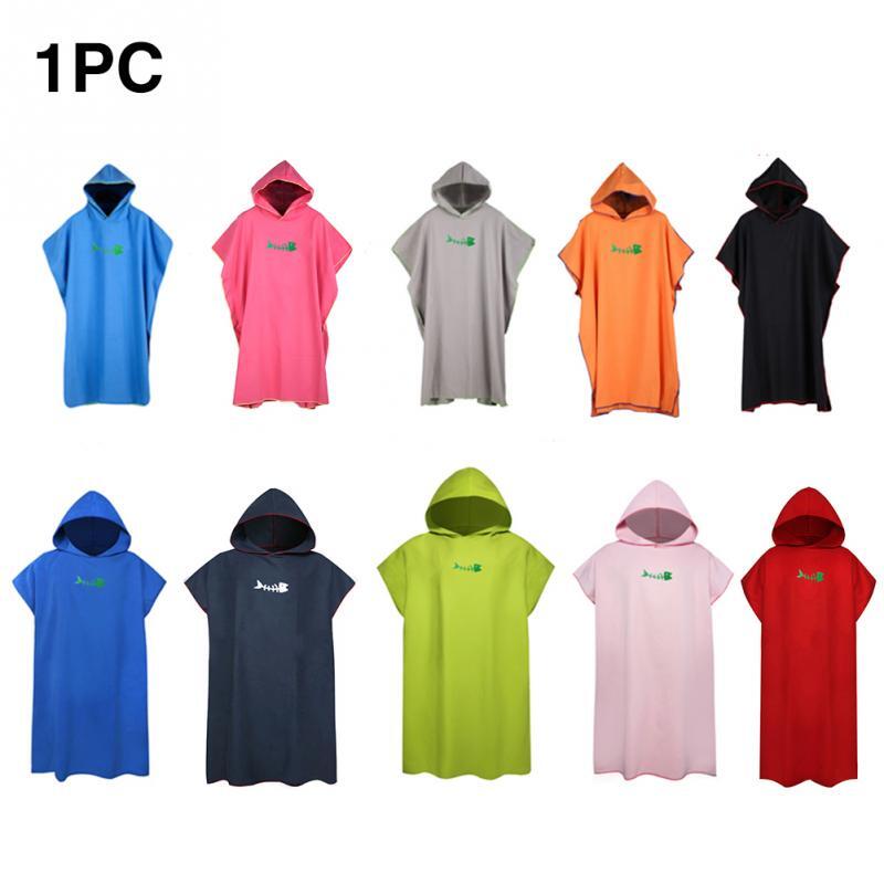 Adult Diving Suit Change Robes Poncho Hood Quick-drying Hooded Towel Quick-drying Absorbent Sweat-absorbent Swim Robe