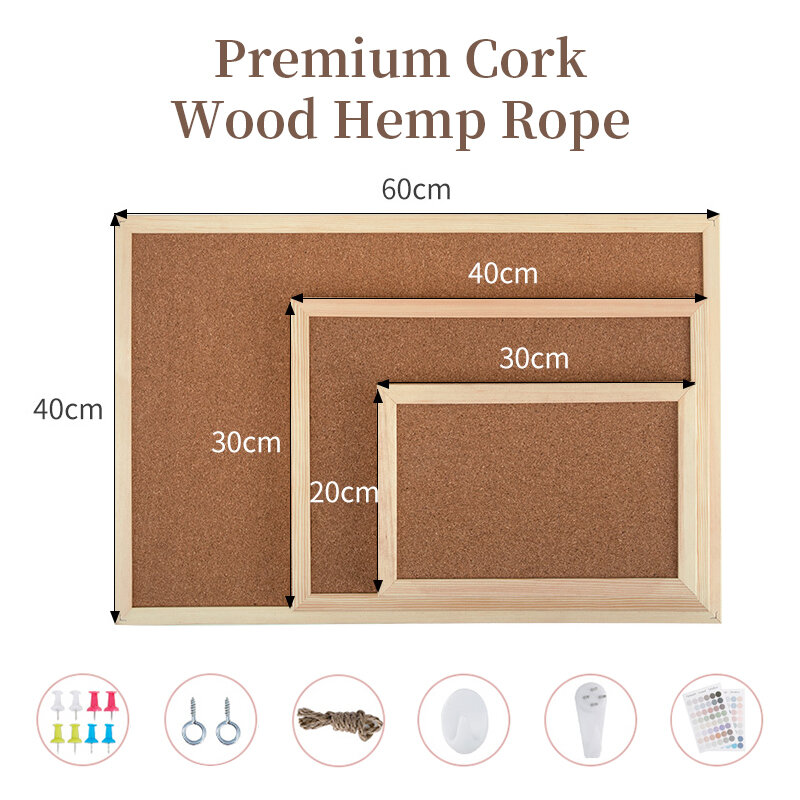 Free Shipping Large Cork Board for note Kawaii Wooden Message Board Magnetic corcho pared tablon Wall Writing Boards Letter Memo