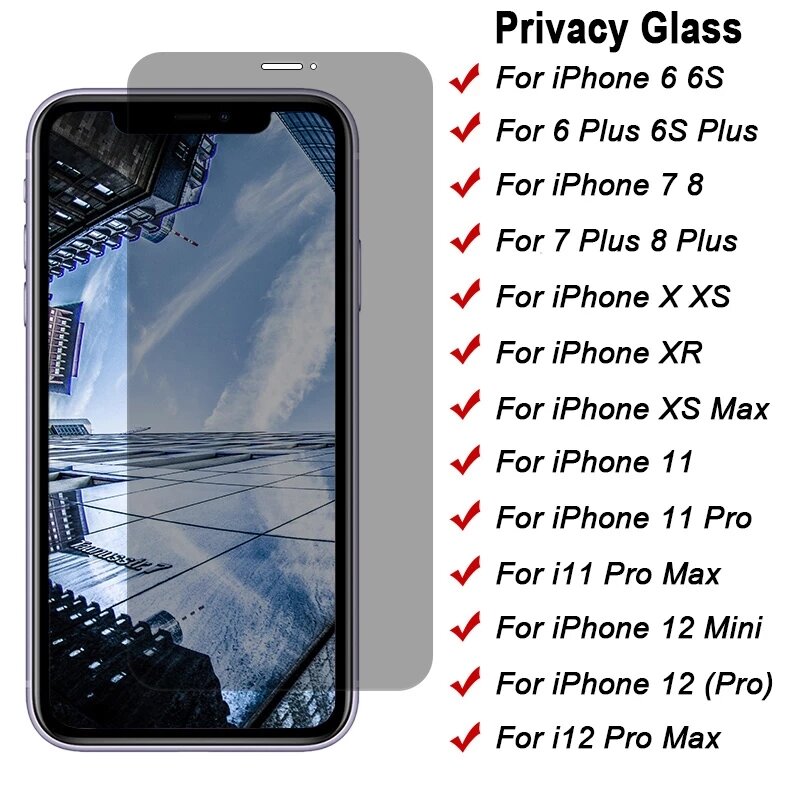 Vidro temperado para iphone, vidro temperado para iphone 12 11 pro xs max xr protetor de tela para iphone x 6s 7 8