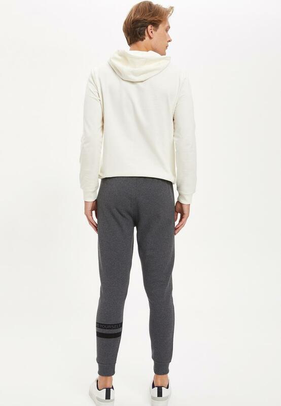 DeFacto automne homme tricoté bas coupe ajustée imprimé pantalon Sport Dailywear Streetwear Confortable pantalons & bas nouveau Season-R6