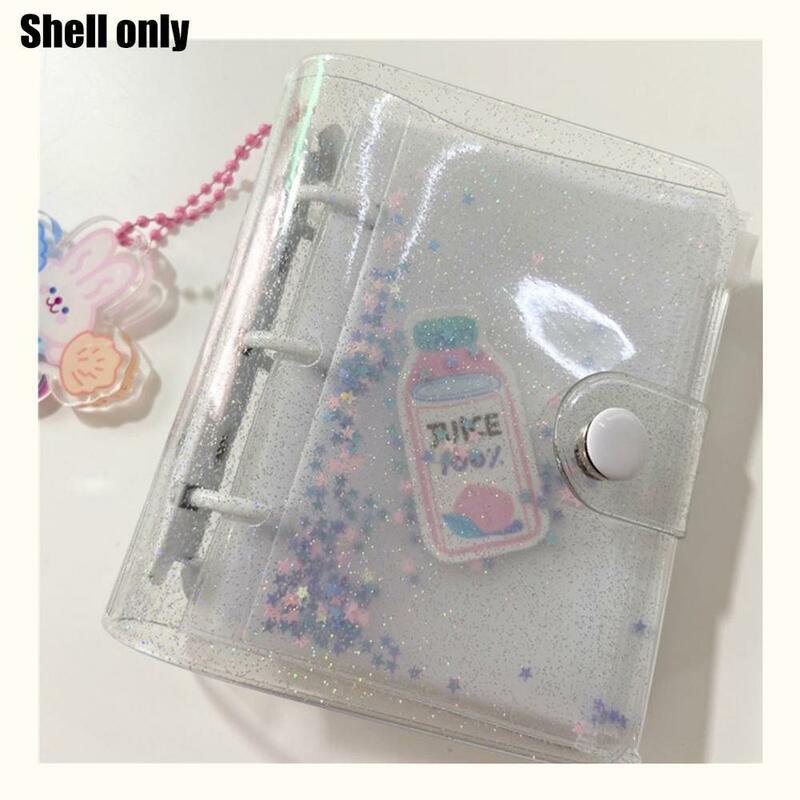 Transparent Binder Shell 3 Holes Binder Page Notebook For Loose Supplies Stationery Soft Handbook Office Tranparent S U0D8