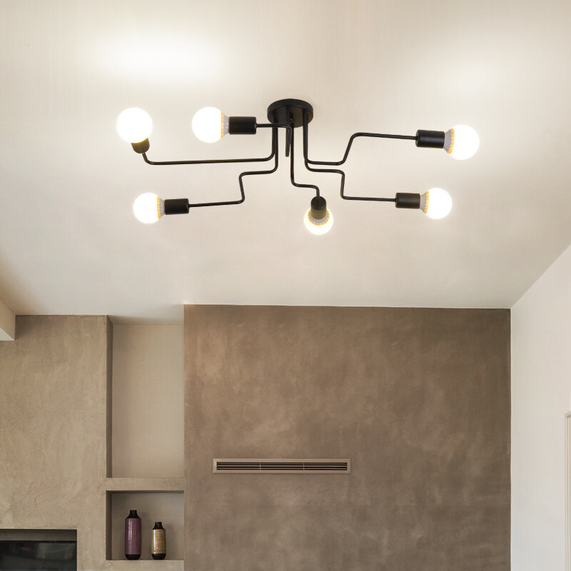 Moderno araña de techo LED iluminación de la habitación dormitorio lámparas casa creativa iluminación envío gratis