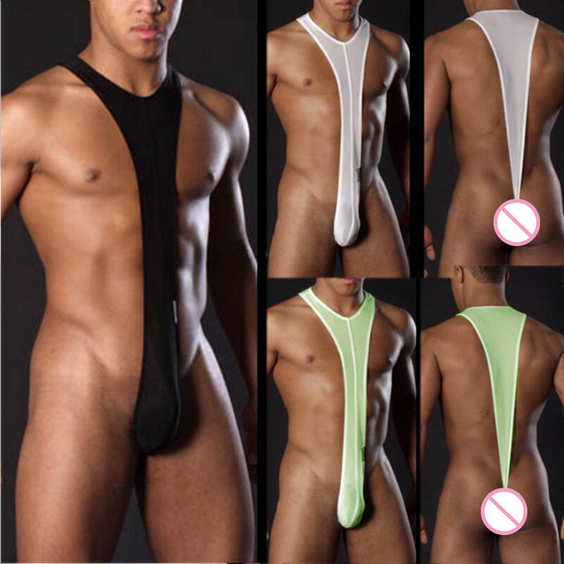 2020 Man Erotic Sexy Strap G-string Men's Sexy Borat Mankini Costume Male Underwear Sex Low-waist Strap Gay Thongs SM Mankini