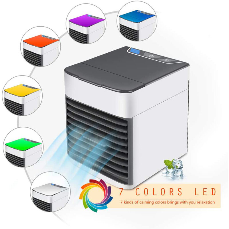 Ar condicionado refrigerador de ar portátil mini pessoal umidificador purificador desktop ventilador de refrigeração ar condicionado para sala escritório casa