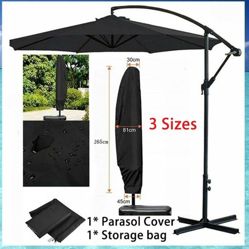 Banana 280Cm /265Cm /205Cm 210D de la tela de Oxford Patio escudo playa sombrilla jardín paraguas al aire libre impermeable