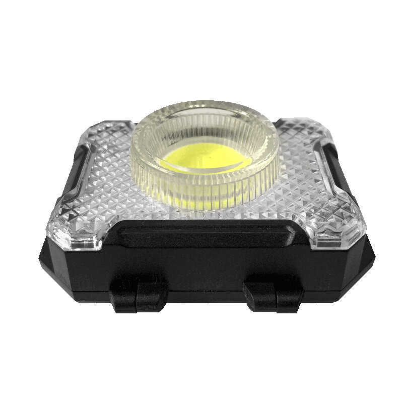 Mini COB LED reflektor tarkawodoodpornal przenośna zewnętrzna lampa czołowa 3 tryby czołówka kempingowa regulowana opaska