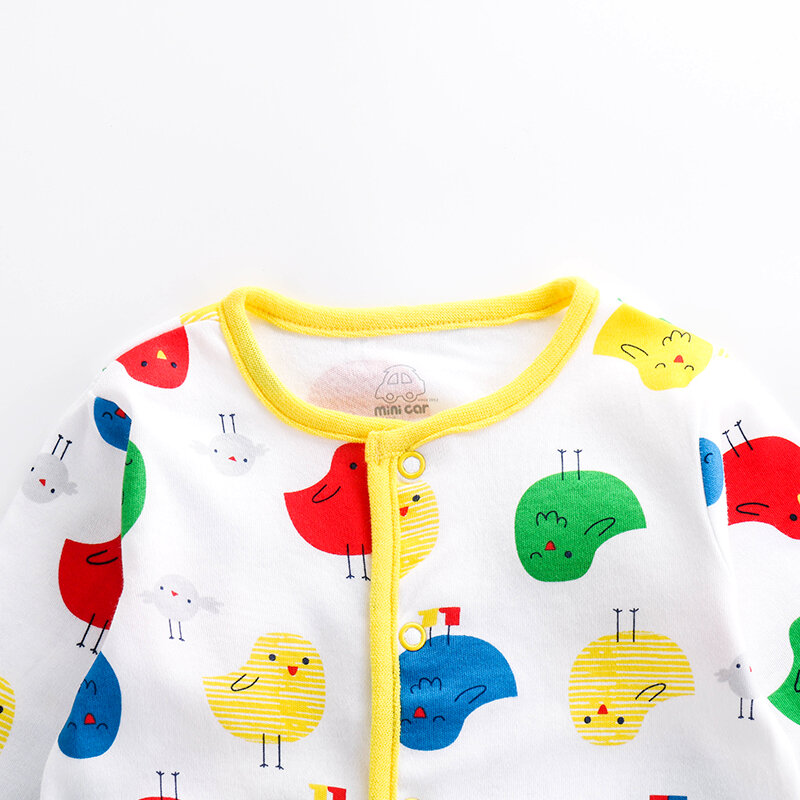 Baju Terusan Bayi Musim Semi dan Musim Gugur Baju Memanjat Luar Baju Hangat Baju Bulan Purnama Baru Lahir