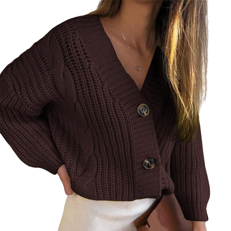 2021 Cardigan da donna maglione di Cashmere invernale manica lunga scollo a V maglione da donna Cardigan maglione lavorato a maglia maglioni Pull Femme Coat