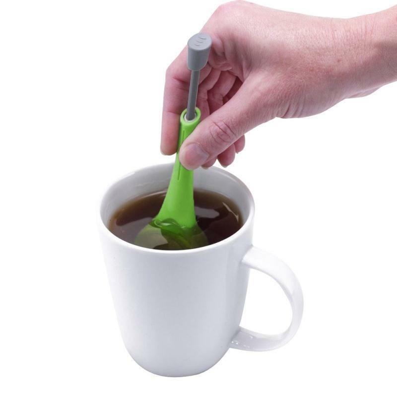 Té y café filtro Filtro de té colador de té remover remolino Total aparato Infusor de té medida remolino pendiente remover y prensa de plástico