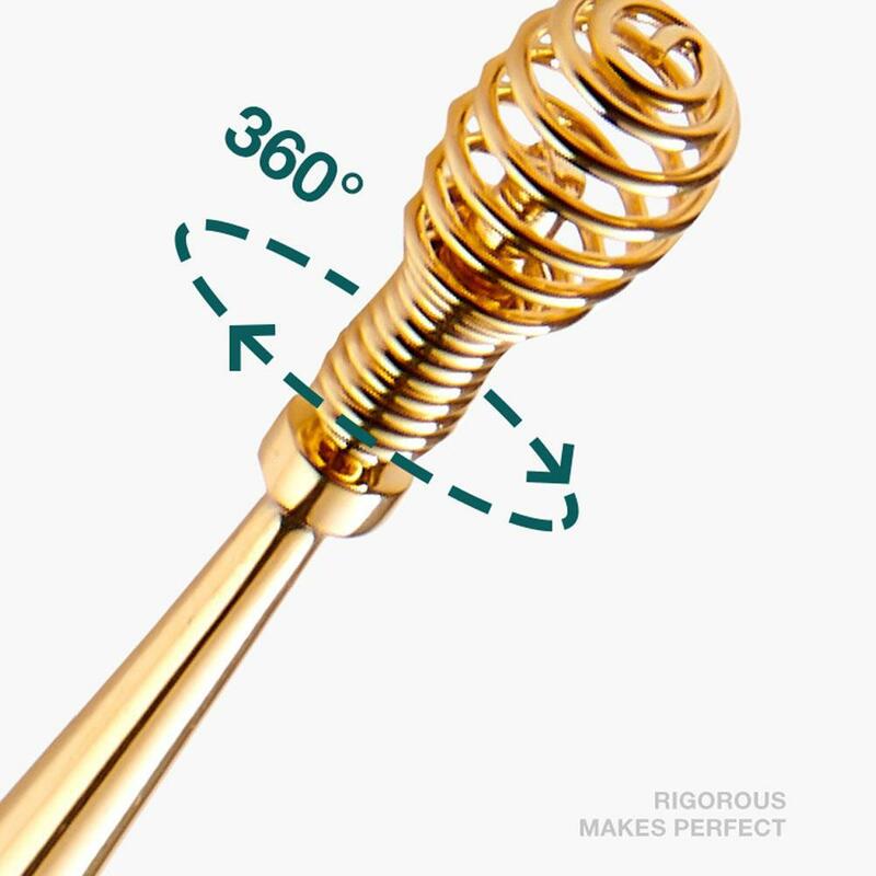 Remoção da cera da orelha 360 ° massagem orelha picareta orelha canal líquido de limpeza de aço flexível design ferramentas cuidado da orelha varas redondas