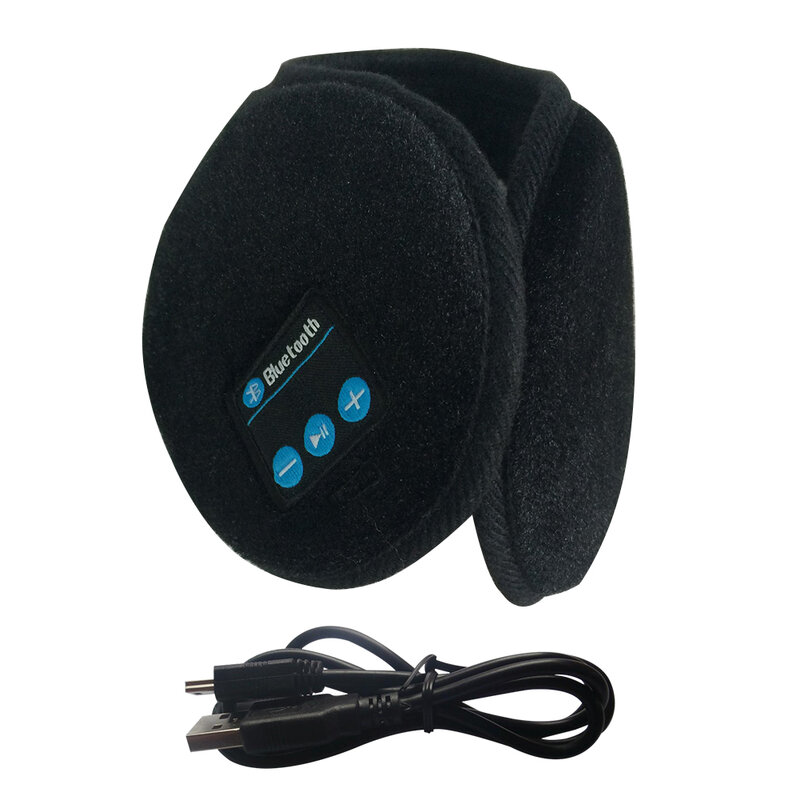 Cuffie cuffie per camminare musica vivavoce altoparlante incorporato scaldino auricolare cuffie da corsa Stereo HD Wireless invernale