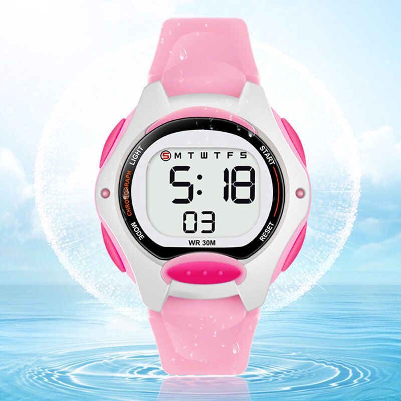 Led digital relógios para meninas menino relógio de esporte ao ar livre à prova dmultifunction água multifunções nadar crianças relógio de pulso estudante eletrônico