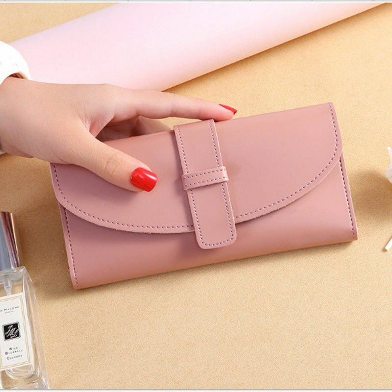 Wallets Women Solid Elegant Long Purse Hasp Zipper Card Cash Holder Womens Simple Cell Phone Pocket Coin Purse Large Capacity