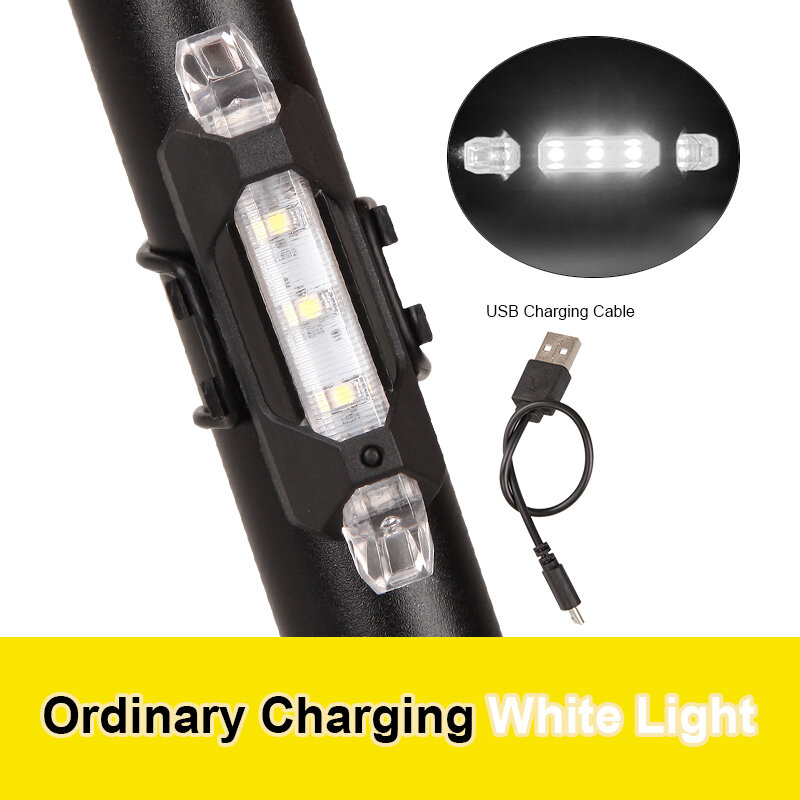 Luz LED de bicicleta impermeable luz trasera USB recargable de bicicleta de montaña de luz ciclismo Taillamp luz de advertencia de seguridad luz trasera