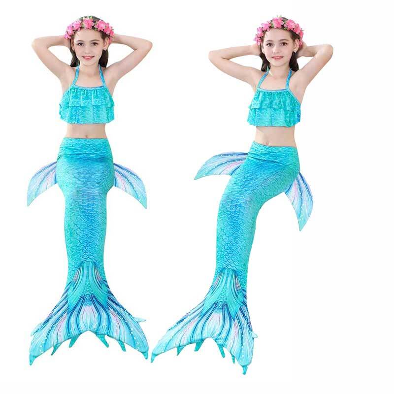 Anime Mermaid Cosplay Kostuum Fancy Badpak Mermaid Tail Bikini Beachwear Zomer Prinses Jurk Party Anime Kostuum