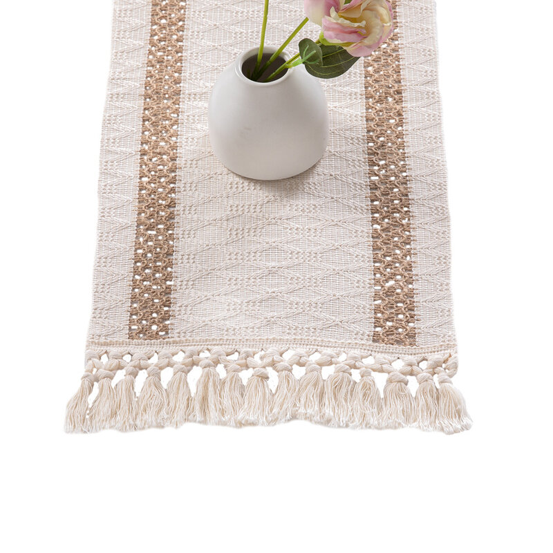 de algodón Mantel de lino con bandera de mesa ropa de cama nórdica 