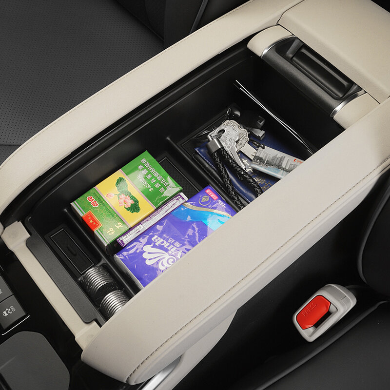 Reposabrazos de Control Central, caja de almacenamiento para Toyota Highlander XU70 reacondicionamiento 2022 2021 2020, accesorios de coche