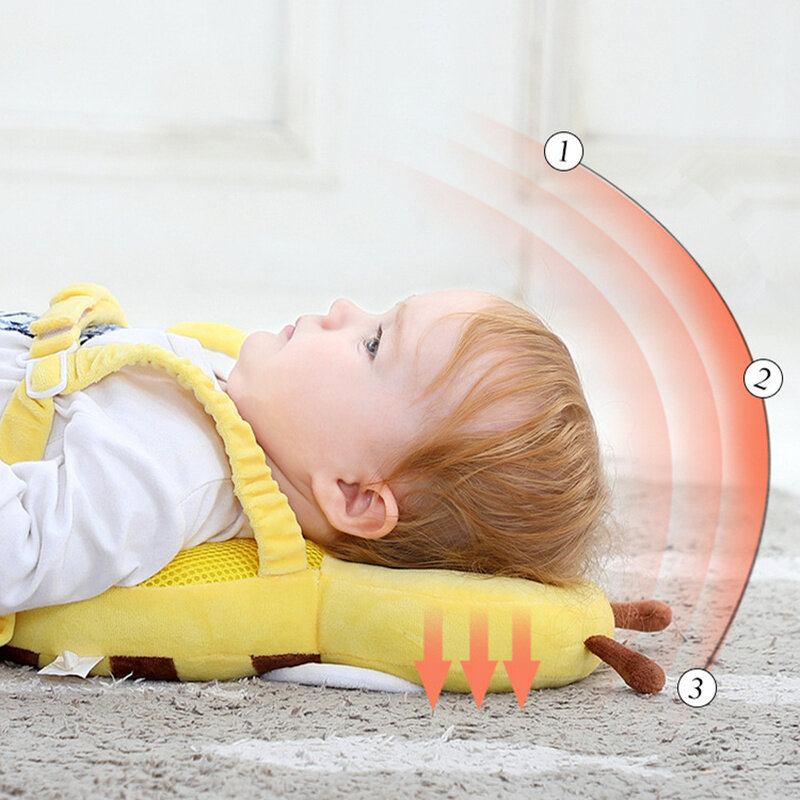 Ochrona głowy dziecka poduszka kreskówka poduszka dla niemowląt miękka PP bawełna maluch dzieci poduszka ochronna dla dzieci bezpieczna pielęgnacja