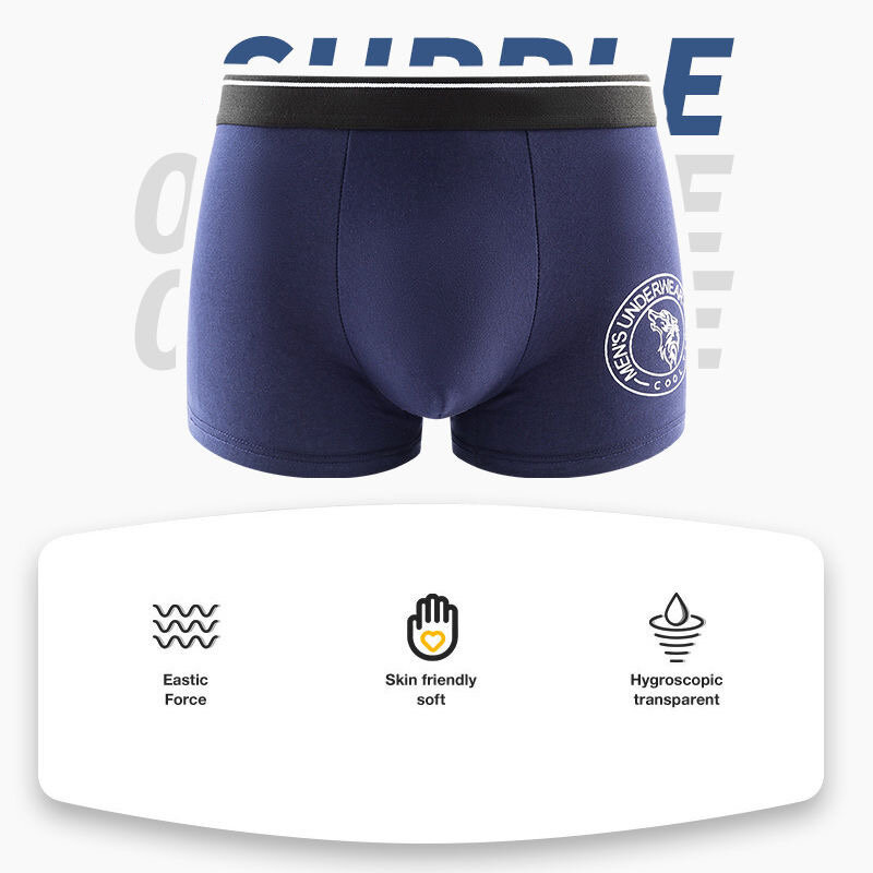 Boxer Shorts Underpants Men's Panties Men Boxers Underwear Cotton Printed Male Sexy Comfortable Breathable BoxerShorts