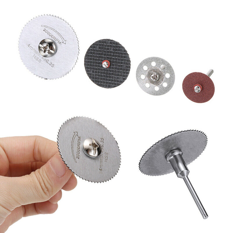 Discos de corte de diamante lixamento roda de moagem lâmina de serra circular dremel mini broca acessórios de ferramenta rotativa para carpintaria metal