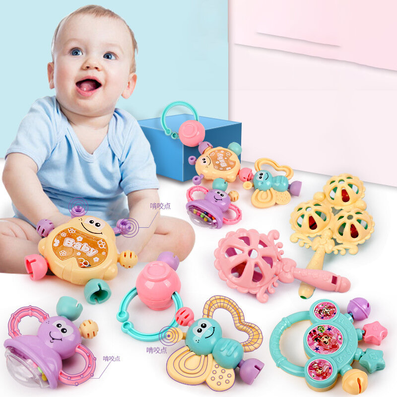 Passeggino di peluche per neonato giocattoli sonagli per bambini cellulari cartone animato animale appeso campana giocattoli educativi per bambini 0-12 mesi Speelgoed