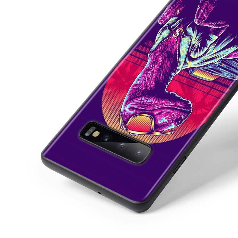 Dinosauri Jurassic Park per Samsung Galaxy Note 20 10 9 8 S21 S10 S10E S9 S8 S7 Ultra Lite Plus Pro custodia morbida per telefono 5G nera