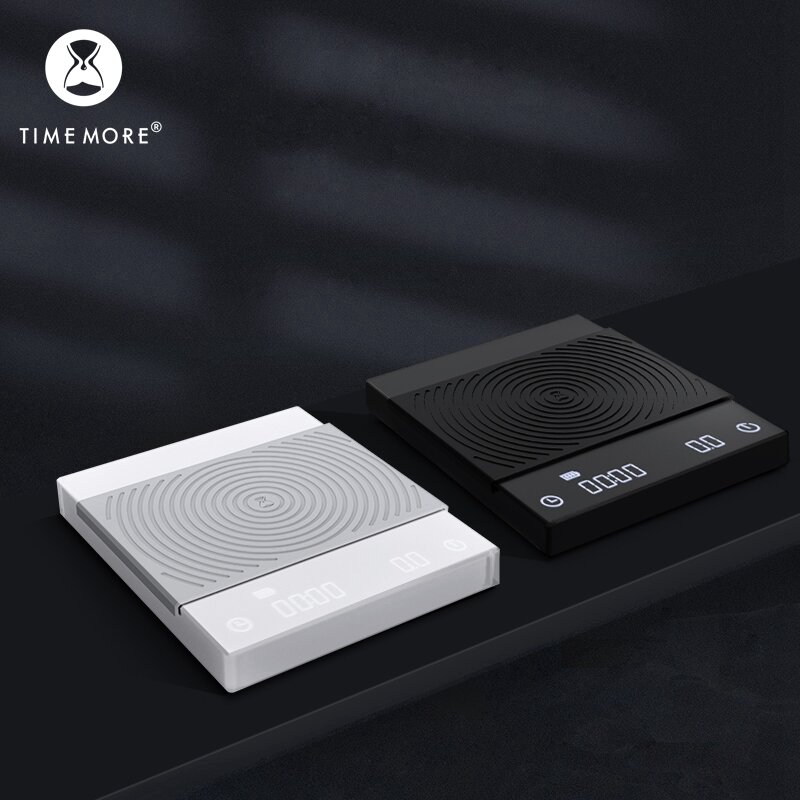 TIMEMORE Store Black Mirror Basic+ New Upgrand Coffee Kitchen Scale B22  With Time  USB Light Weight Mini Digital Scale