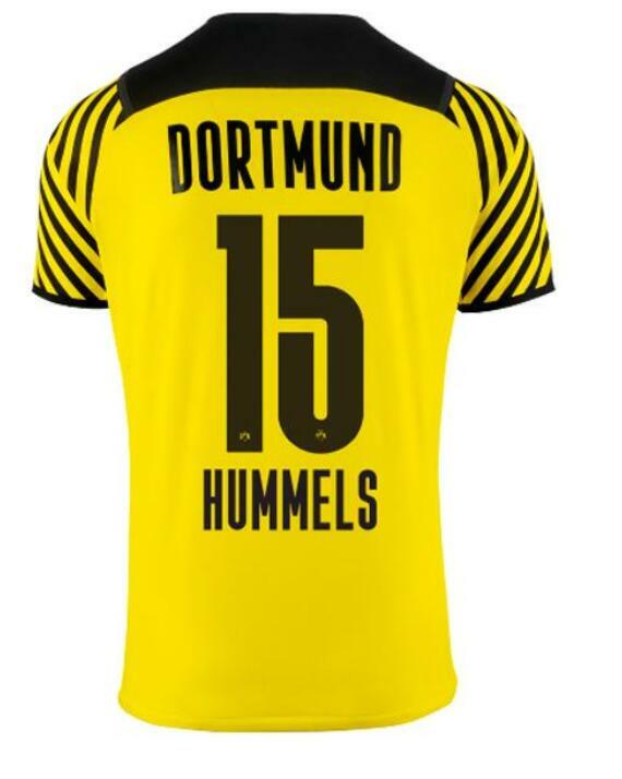 2021 2022 Baru Dewasa Kit Kaus Dortmundes Borussia SANCHO REUS BELLINGHAM Els Els 21 22 Kualitas Tinggi Kit Jersey Anak-anak
