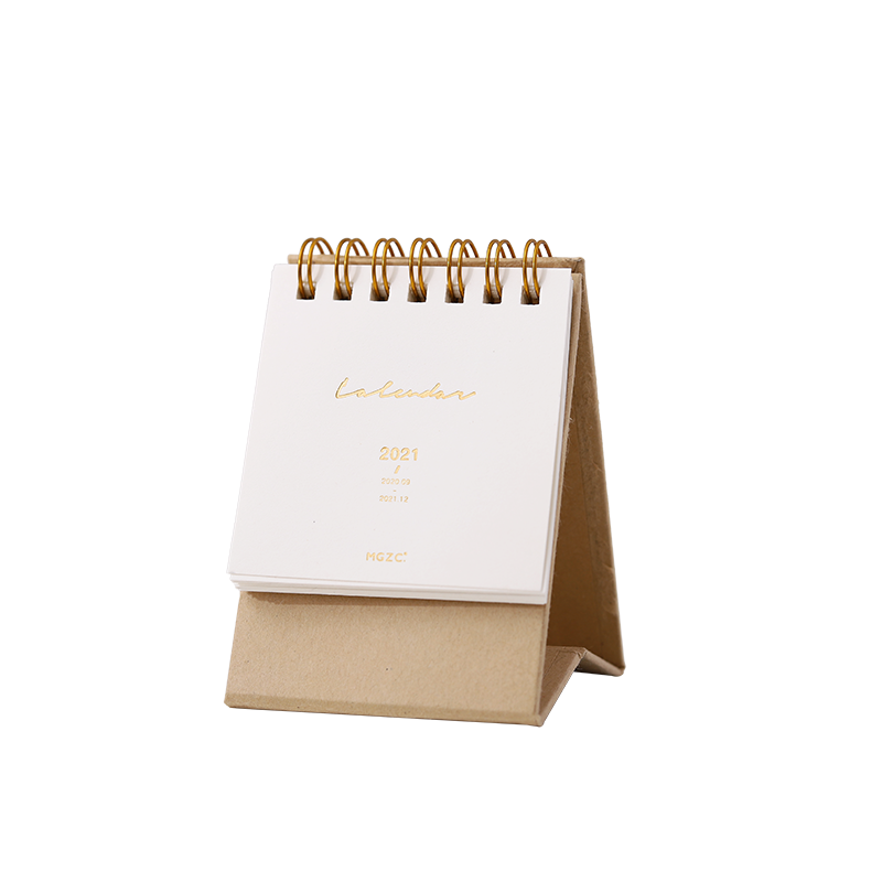 Yoofun-Mini Calendario de escritorio estilo Ins minimalista, organizador diario dual, planificador de mesa, Agenda anual, 2020,9-2021,12