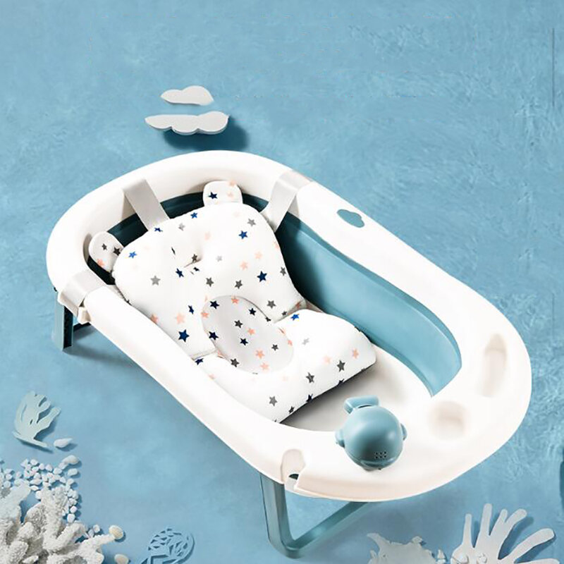 Baby Shower Ванна Подушка на нескользящей подошве для Ванной сиденье Поддержка коврик для новорожденных Безопасность безопасности ванной Подде...